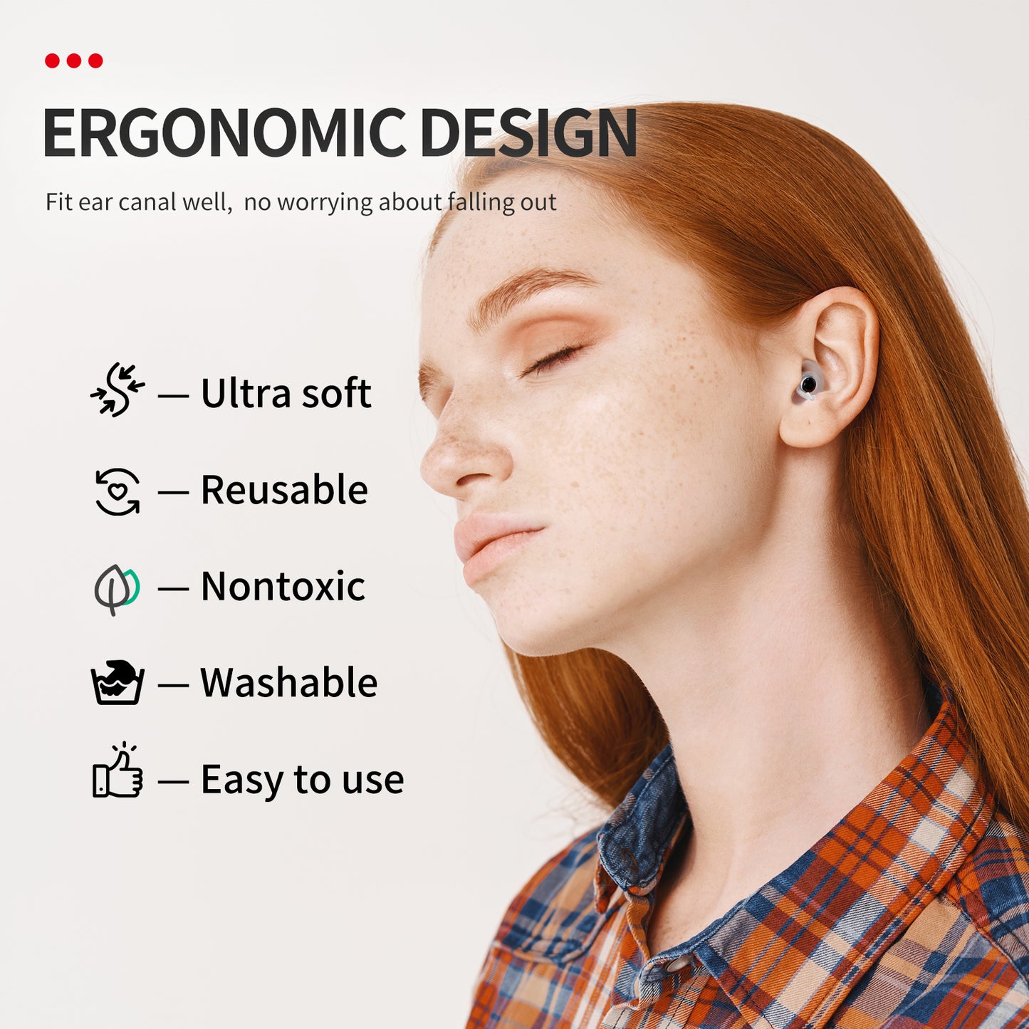 LYSIAN High Fidelity Ear Plugs for Concerts - Reusable Noise Cancelling Concert Earplugs for Musicians, Motorcycle, Music Festival, Games, DJ, Drumline-2 Pairs Valued Pack